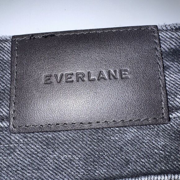 Everlane The Curvy 90's Cheeky Straight Jean Black Gray Women 32 Reg 28" Inseam - Picture 11 of 11
